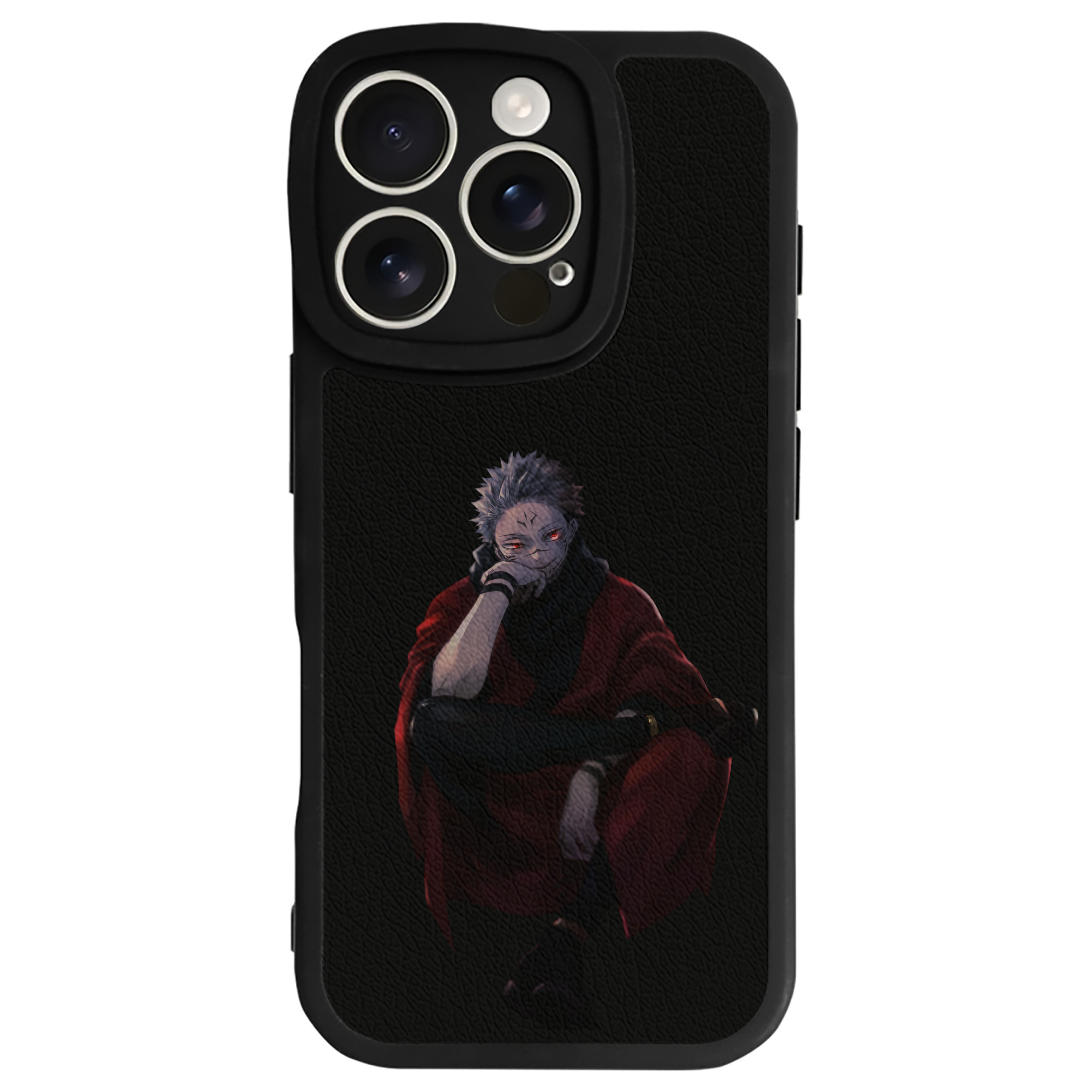 （画像用） 呪術廻戦 Jujutsu Kaisen 【iPhone 16シリーズ対応】シリコンスマホケース（レザー調） 材質：シリコン